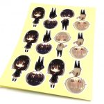 手紙等の返信用シール印刷